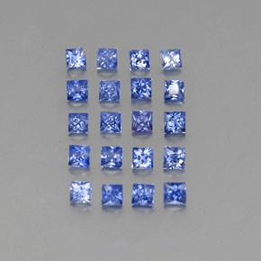  ct natürliche blauer Saphir-Edelsteine, Quadrat, VVS-VS