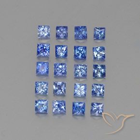 2.13 ct natürliche Mittleres Dunkelblau Saphir-Edelsteine, Quadrat, VVS-VS