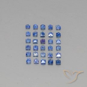 1,83 ct natürliche blauer Saphir-Edelsteine, Quadrat, VVS-VS