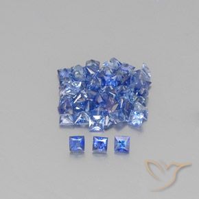 2,86 ct natürliche blauer Saphir-Edelsteine, Quadrat, VVS-VS