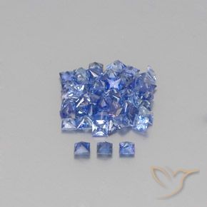 2,86 ct natürliche blauer Saphir-Edelsteine, Quadrat, VVS-VS