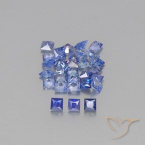 2,37 ct natürliche blauer Saphir-Edelsteine, Quadrat, VVS-VS