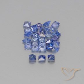 2,37 ct natürliche blauer Saphir-Edelsteine, Quadrat, VVS-VS