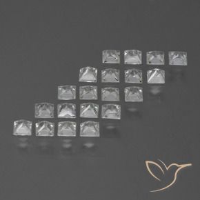1.70 ct natürliche Warmweiß Saphir-Edelsteine, Quadrat, VVS-VS