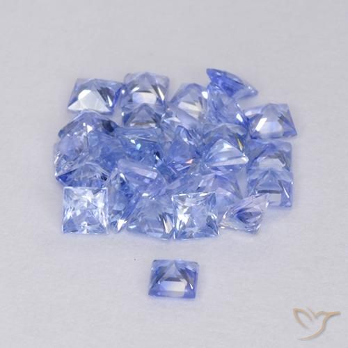 1.82 ct natürliche hellblau Saphir-Edelsteine, Quadrat, VVS-VS