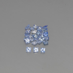 1,21 ct natürliche blauer Saphir-Edelsteine, Quadrat, VVS-VS