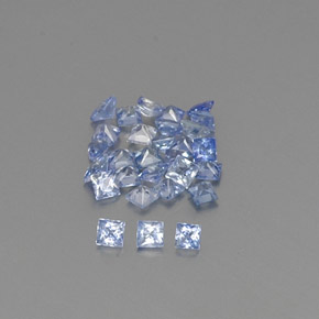 1,21 ct natürliche blauer Saphir-Edelsteine, Quadrat, VVS-VS