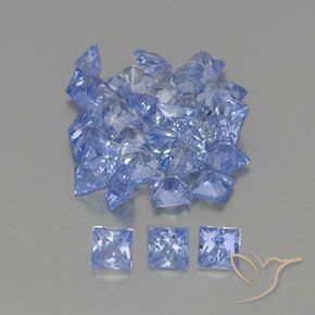 2,59 ct natürliche blauer Saphir-Edelsteine, Quadrat, VVS-VS