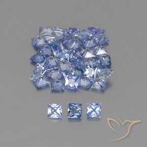 2.90 ct natürliche Pastellblau Saphir-Edelsteine, Quadrat, VVS-VS