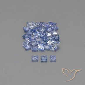 2.90 ct natürliche Pastellblau Saphir-Edelsteine, Quadrat, VVS-VS