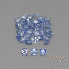 1.95 ct natürliche Pastellblau Saphir-Edelsteine, Quadrat, VVS-VS