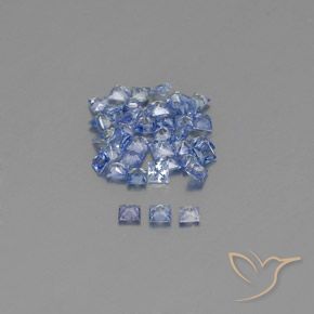 1.95 ct natürliche Pastellblau Saphir-Edelsteine, Quadrat, VVS-VS