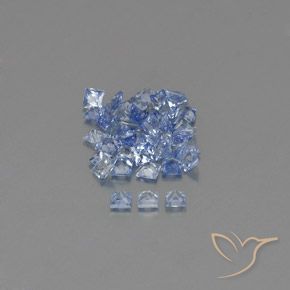 2.70 ct natürliche Pastellblau Saphir-Edelsteine, Quadrat, VVS-VS