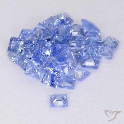 2.22 ct natürliche hellblau Saphir-Edelsteine, Quadrat, VVS-VS