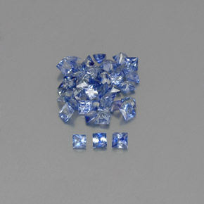 2,74 ct natürliche blauer Saphir-Edelsteine, Quadrat, VVS-VS