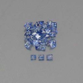 2,74 ct natürliche blauer Saphir-Edelsteine, Quadrat, VVS-VS