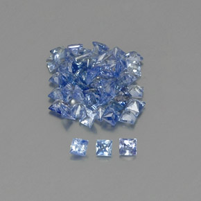  ct natürliche blauer Saphir-Edelsteine, Quadrat, VVS-VS