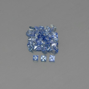  ct natürliche blauer Saphir-Edelsteine, Quadrat, VVS-VS
