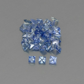  ct natürliche blauer Saphir-Edelsteine, Quadrat, VVS-VS