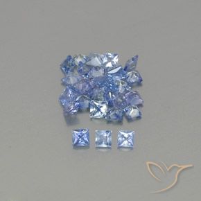 2.19ctw Natürlicher Pastellblau Saphir, Quadrat, VVS-VS