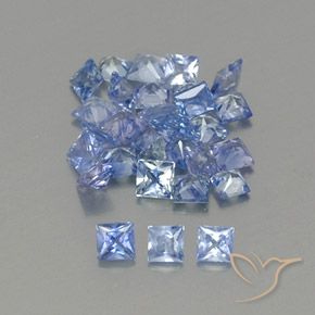 2.19 ct natürliche Pastellblau Saphir-Edelsteine, Quadrat, VVS-VS