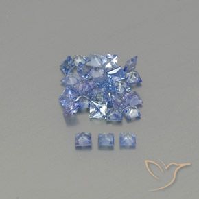 2.19 ct natürliche Pastellblau Saphir-Edelsteine, Quadrat, VVS-VS