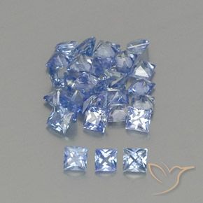 2.03 ct natürliche Pastellblau Saphir-Edelsteine, Quadrat, VVS-VS