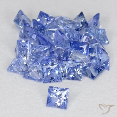 2.47 ct natürliche Pastellblau Saphir-Edelsteine, Quadrat, VVS-VS