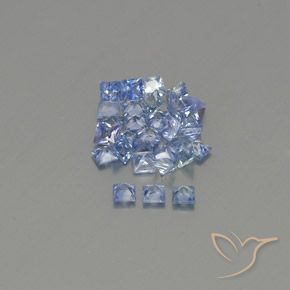 1.88 ct natürliche Pastellblau Saphir-Edelsteine, Quadrat, VVS-VS