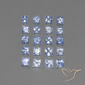 2,39 ct natürliche blauer Saphir-Edelsteine, Quadrat, VVS-VS