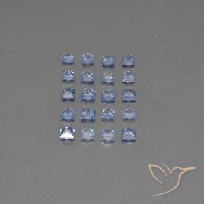 2,39 ct natürliche blauer Saphir-Edelsteine, Quadrat, VVS-VS
