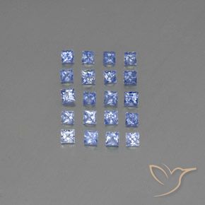 2.17ctw Natürlicher Pastellblau Saphir, Quadrat, VVS-VS