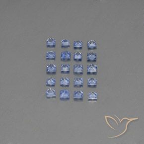 2.17 ct natürliche Pastellblau Saphir-Edelsteine, Quadrat, VVS-VS