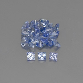  ct natürliche blauer Saphir-Edelsteine, Quadrat, VVS-VS