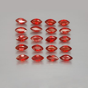 3,23 ct natürliche orangefarbener Saphir-Edelsteine, Marquise, VS-SI