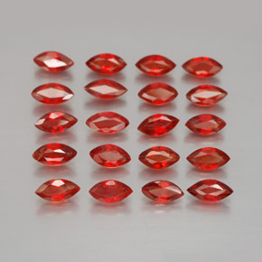 3,23 ct natürliche orangefarbener Saphir-Edelsteine, Marquise, VS-SI