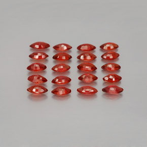 3,23 ct natürliche orangefarbener Saphir-Edelsteine, Marquise, VS-SI