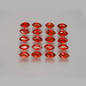 ct natürliche orangefarbener Saphir-Edelsteine, Marquise, VS-SI