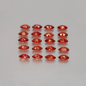  ct natürliche orangefarbener Saphir-Edelsteine, Marquise, VS-SI