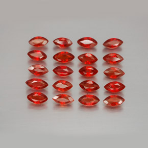 3,41 ct natürliche orangefarbener Saphir-Edelsteine, Marquise, VS-SI