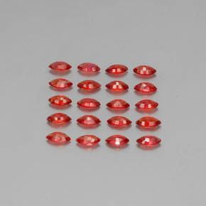 3,13 ct natürliche orangefarbener Saphir-Edelsteine, Marquise, VS-SI