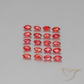 2.35ctw Natürlicher Feuerrot Saphir, Marquise, VS-SI