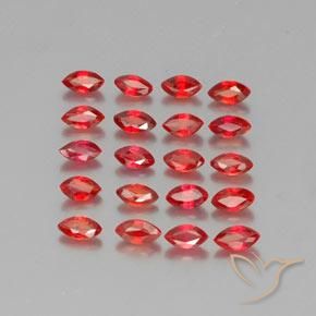 2.35 ct natürliche Feuerrot Saphir-Edelsteine, Marquise, VS-SI