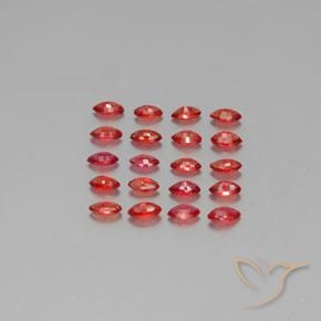 2.35 ct natürliche Feuerrot Saphir-Edelsteine, Marquise, VS-SI