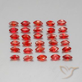3,54 ct natürliche orangefarbener Saphir-Edelsteine, Marquise, VS-SI