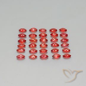 3,54 ct natürliche orangefarbener Saphir-Edelsteine, Marquise, VS-SI