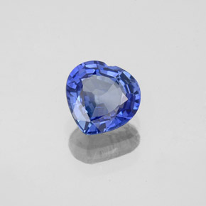 1,29 ctw natürlicher blauer Saphir, Herzform, VVS-VS