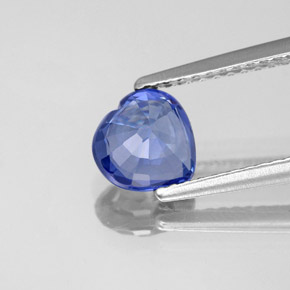 1,29 ctw natürlicher blauer Saphir, Herzform, VVS-VS