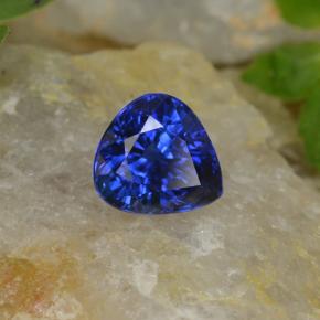 1,53 ctw natürlicher blauer Saphir, Birnenform, VVS-VS