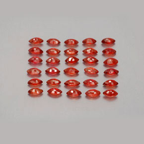  ct natürliche orangefarbener Saphir-Edelsteine, Marquise, VS-SI
